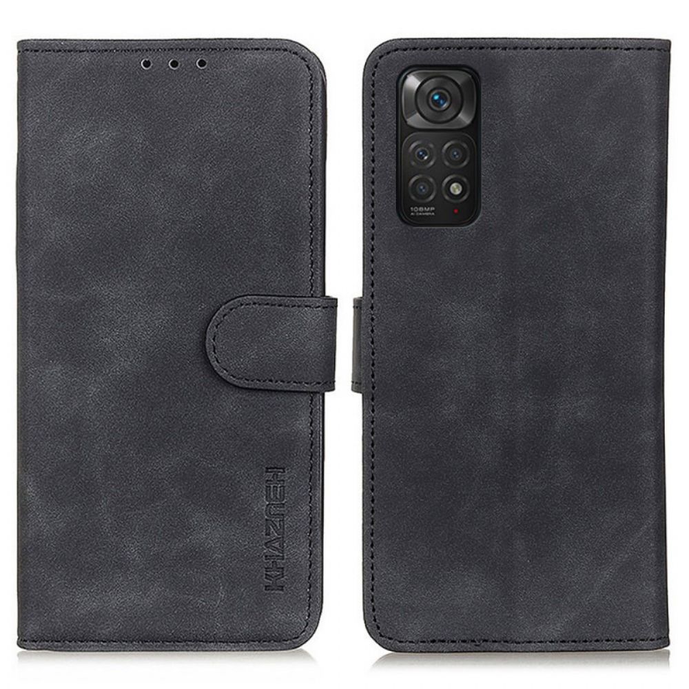 Flip Case Für Xiaomi Redmi Note 11 / 11S Vintage Ledereffekt Khazneh