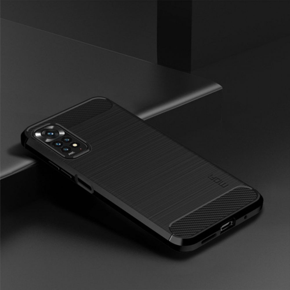Hülle Für Xiaomi Redmi Note 11 / 11S Mofi Gebürstete Kohlefaser