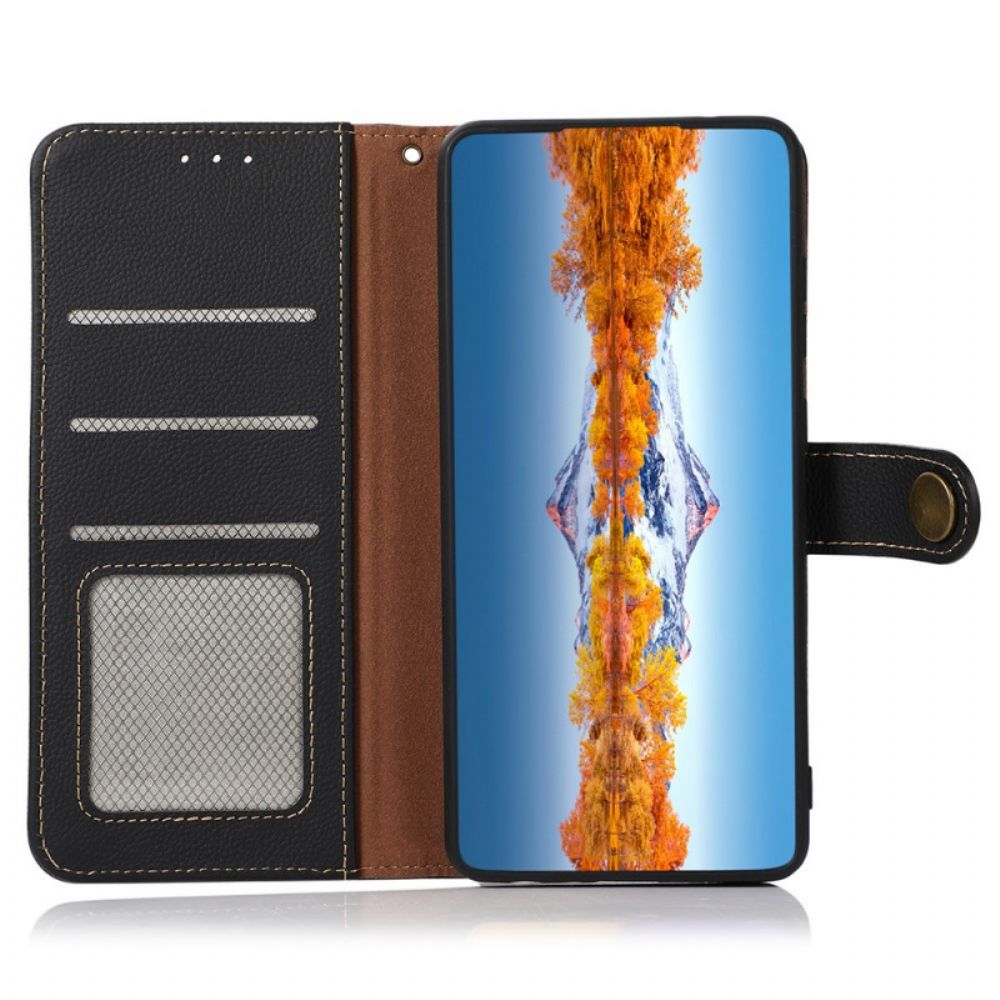 Lederhüllen Für Xiaomi Redmi Note 11 / 11S Echtes Leder Khazneh Rfid