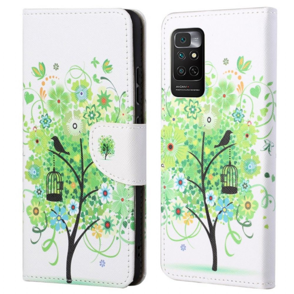 Lederhüllen Für Xiaomi Redmi Note 11 / 11S Grüner Baum