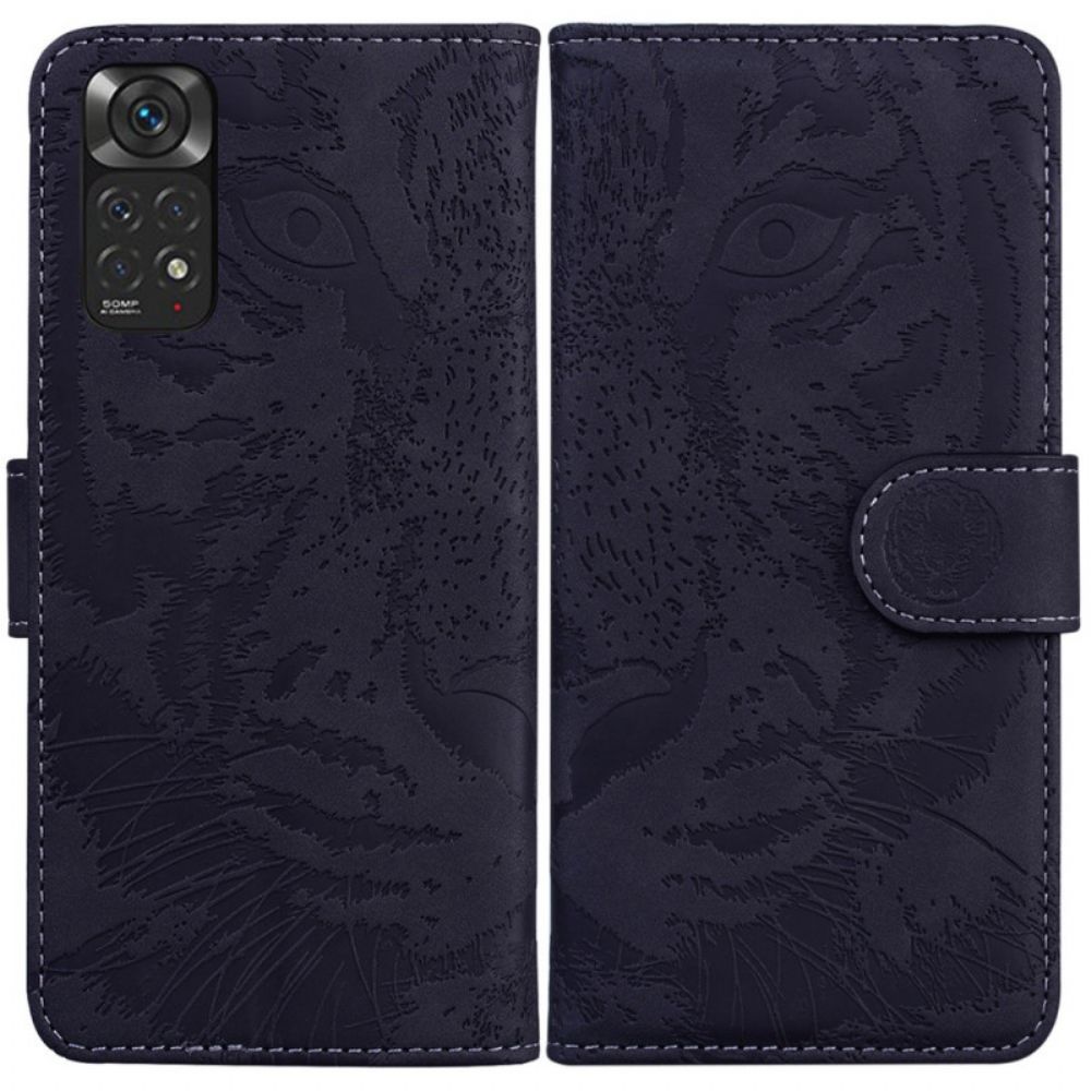 Lederhüllen Für Xiaomi Redmi Note 11 / 11S Tigergesichtsdruck