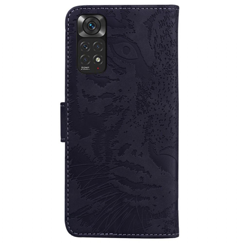 Lederhüllen Für Xiaomi Redmi Note 11 / 11S Tigergesichtsdruck