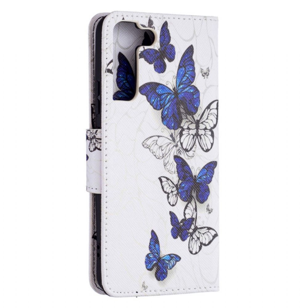 Flip Case Für Samsung Galaxy S22 Plus 5G Könige Der Schmetterlinge