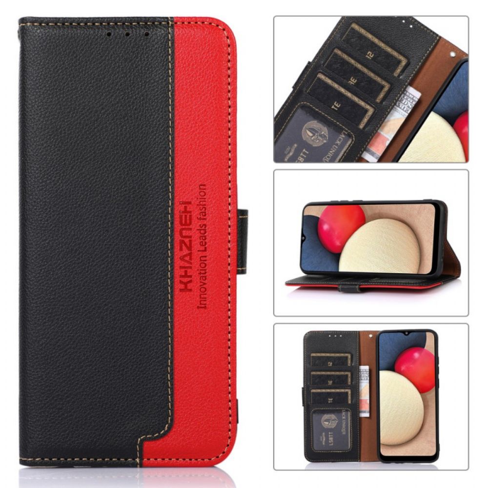 Flip Case Für Samsung Galaxy S22 Plus 5G Liche Style Rfid Khazneh
