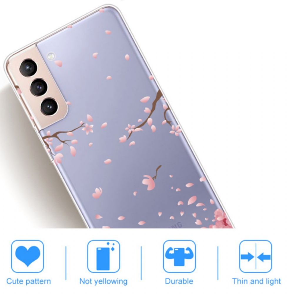 Handyhülle Für Samsung Galaxy S22 Plus 5G Blühende Zweige