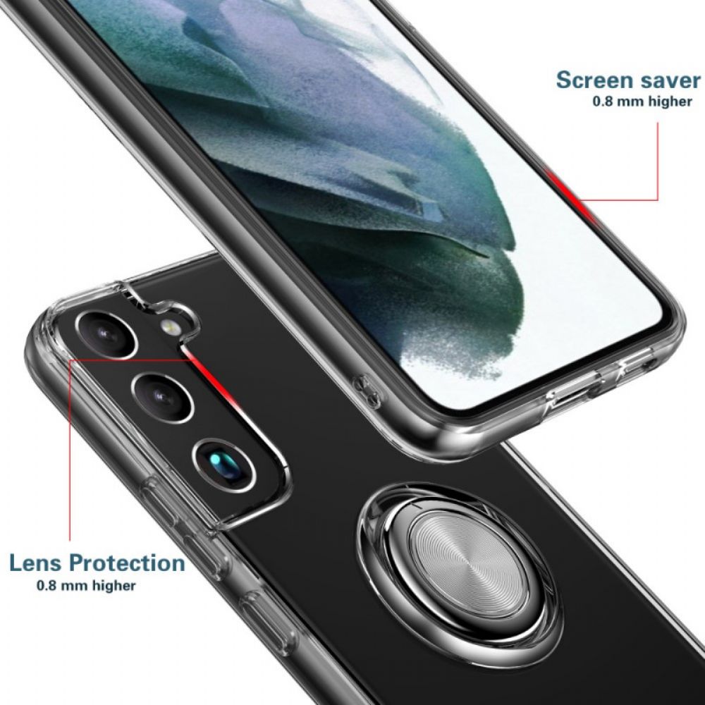Handyhülle Für Samsung Galaxy S22 Plus 5G Transparenter Ring-support