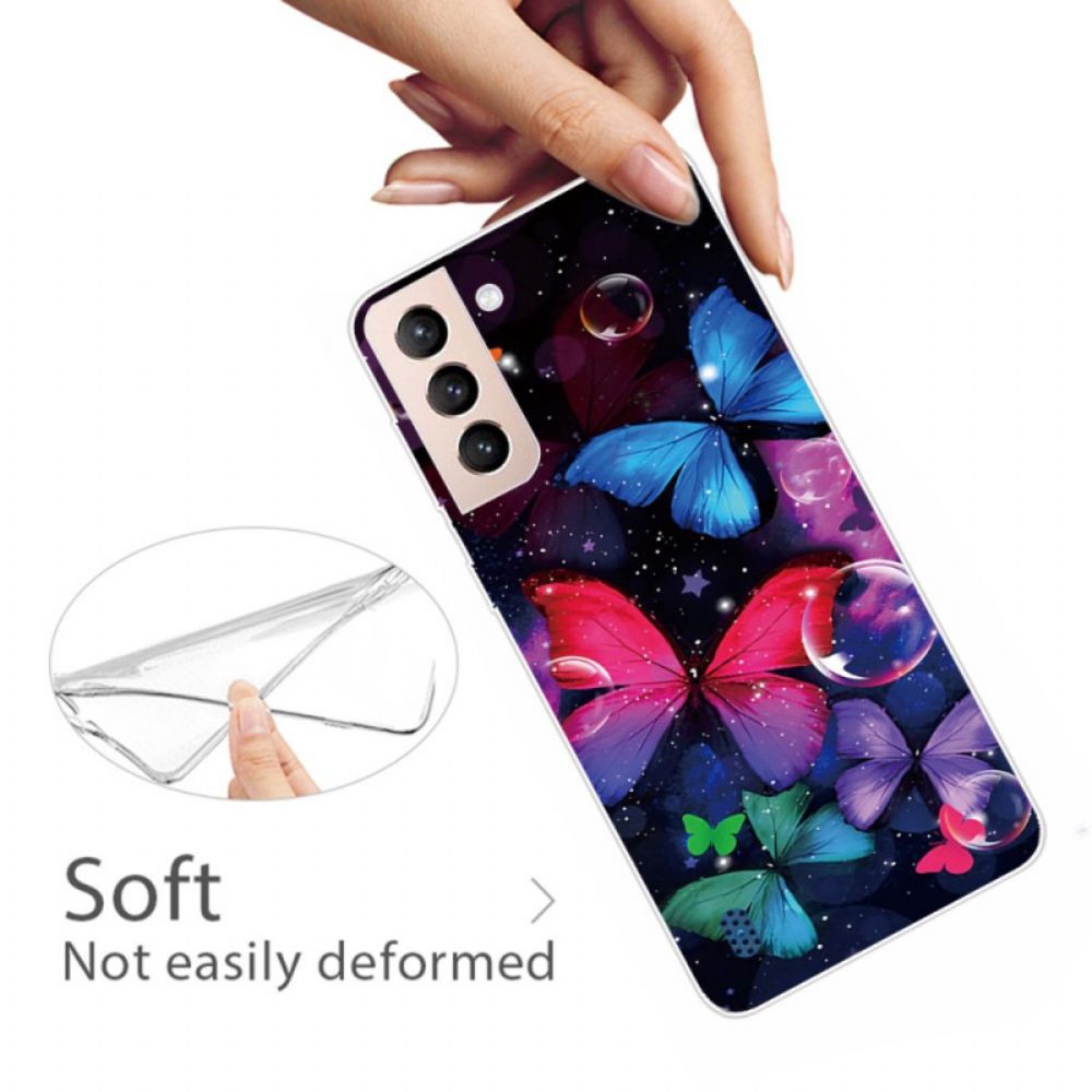 Hülle Für Samsung Galaxy S22 Plus 5G Flexible Schmetterlinge