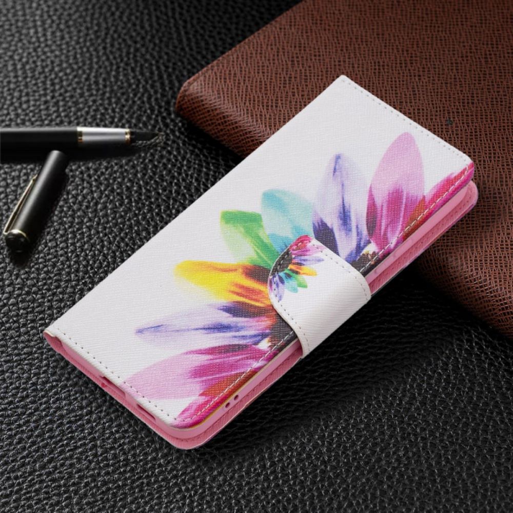 Lederhüllen Für Samsung Galaxy S22 Plus 5G Aquarell Blume