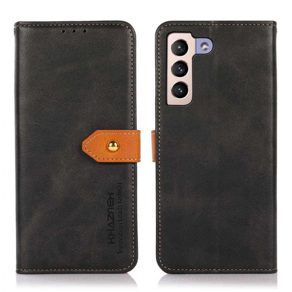 Lederhüllen Für Samsung Galaxy S22 Plus 5G Kunstleder Mit Khazneh-armband