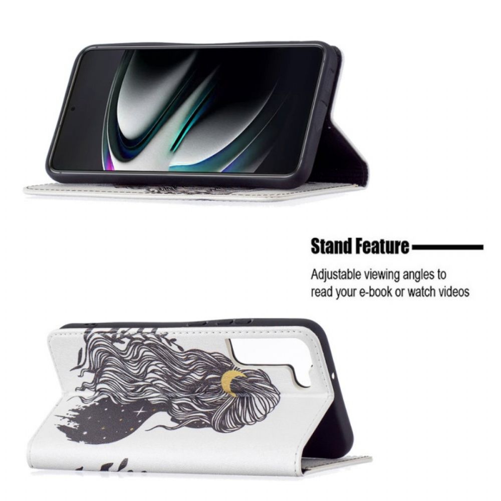 Schutzhülle Für Samsung Galaxy S22 Plus 5G Flip Case Hübsches Haar