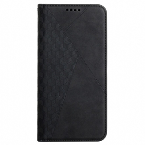 Schutzhülle Für Samsung Galaxy S22 Plus 5G Flip Case Lederstil Mit Rautenstruktur