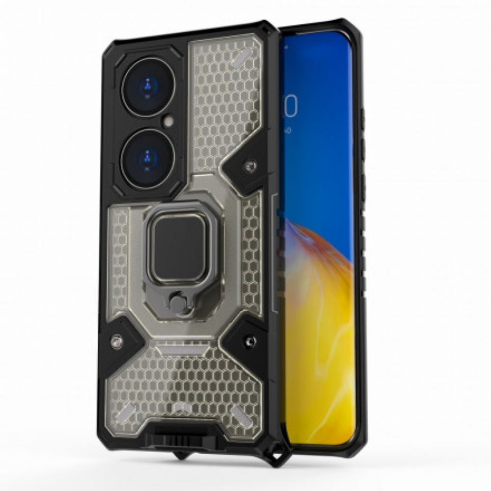 Hülle Für Huawei P50 Pro Beständiger Hybrid-wabenstil