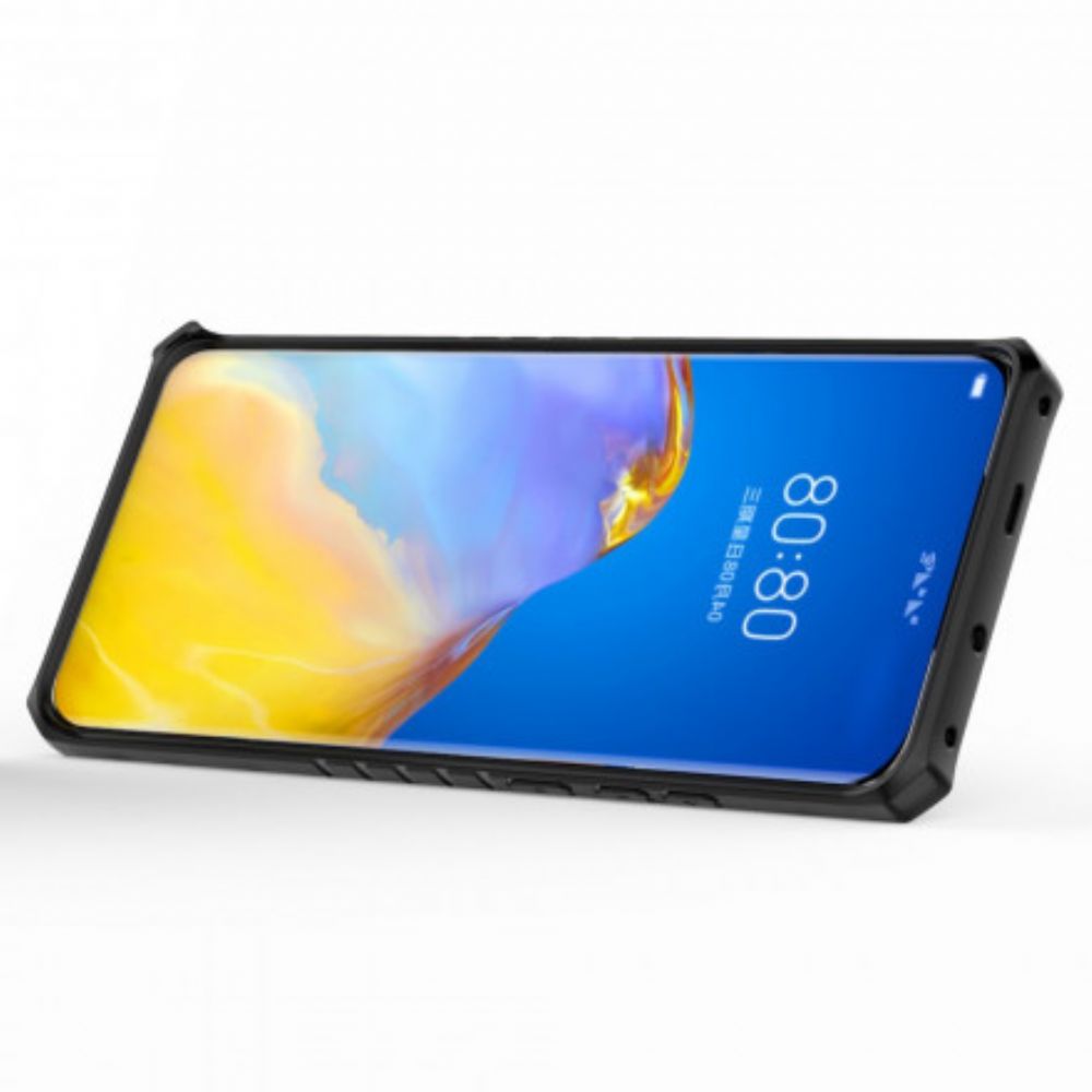 Hülle Für Huawei P50 Pro Beständiger Hybrid-wabenstil