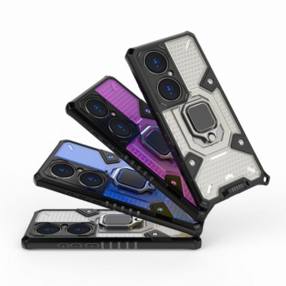 Hülle Für Huawei P50 Pro Beständiger Hybrid-wabenstil