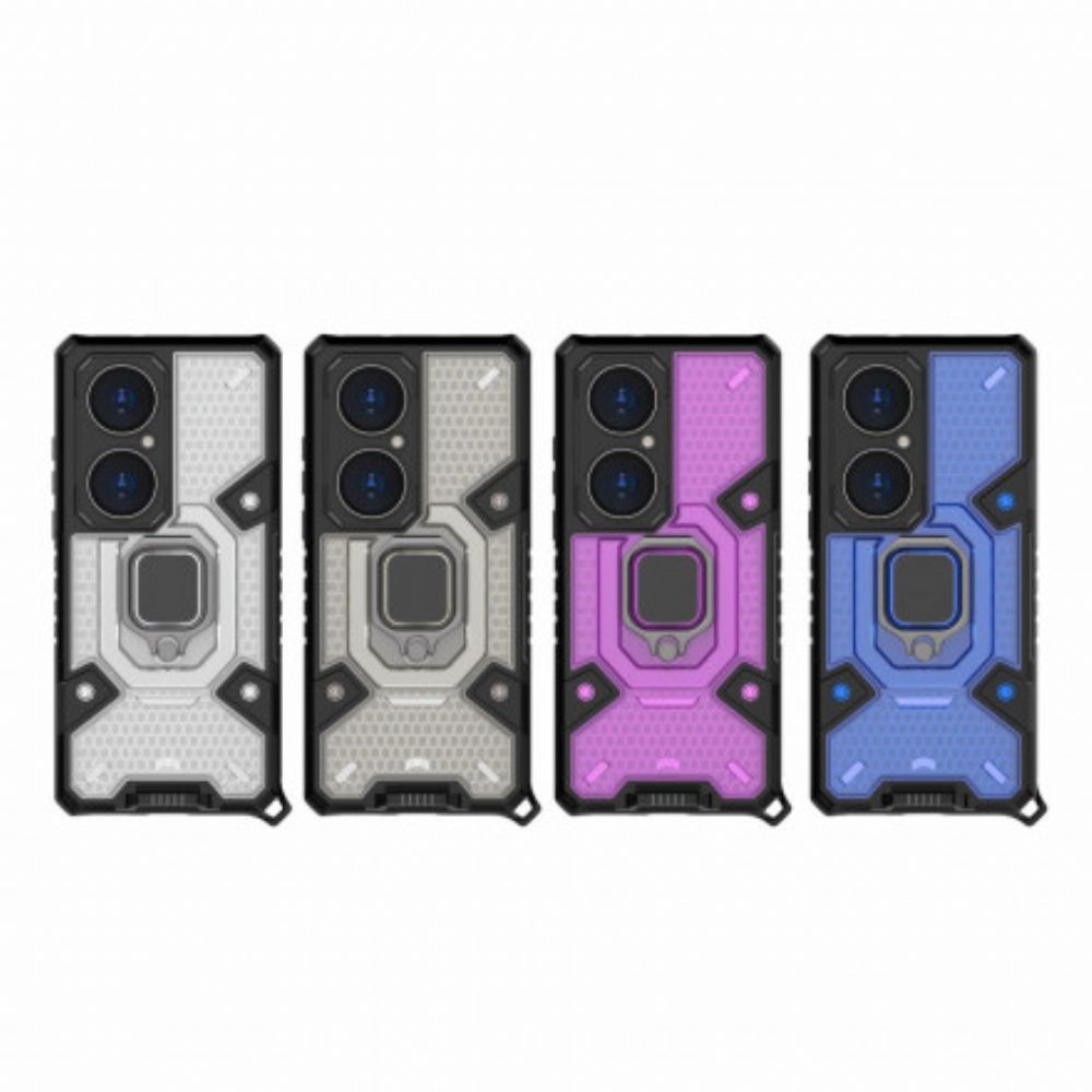 Hülle Für Huawei P50 Pro Beständiger Hybrid-wabenstil