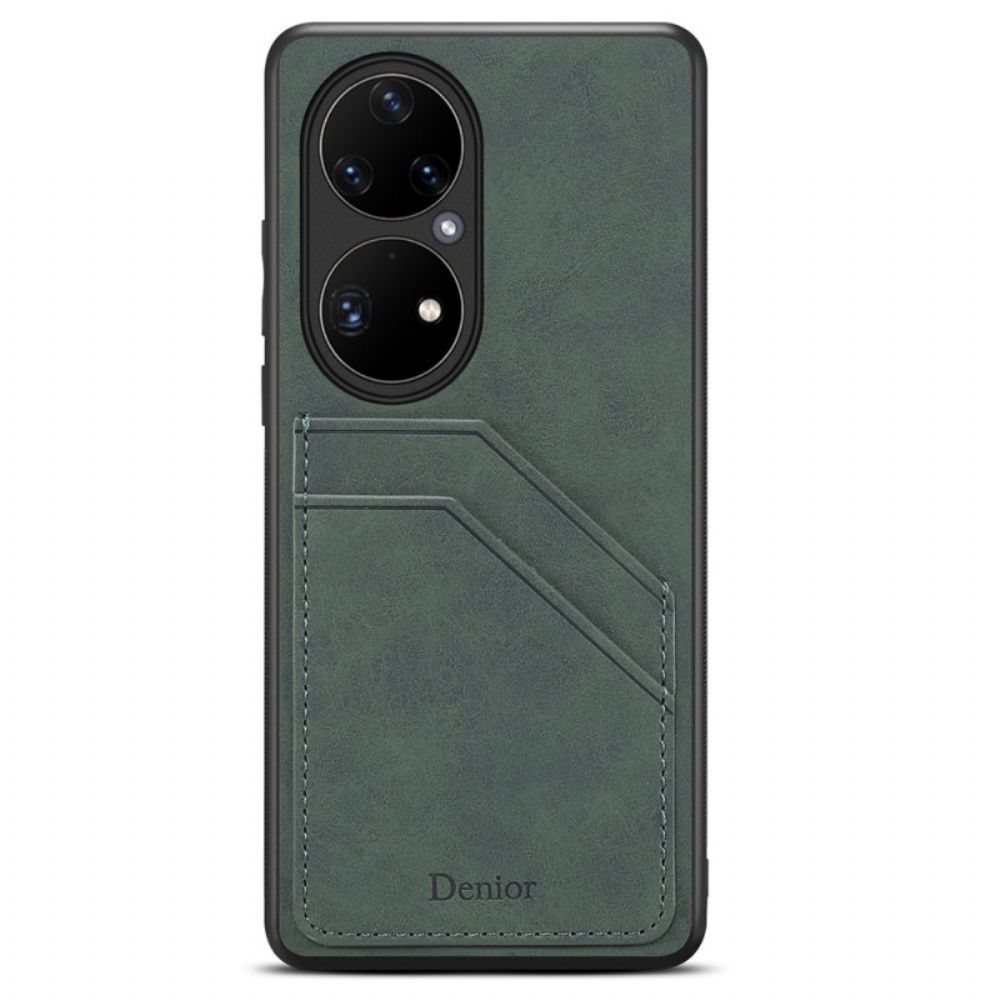 Hülle Für Huawei P50 Pro Denior Kartenhalter Mit Zwei Steckplätzen