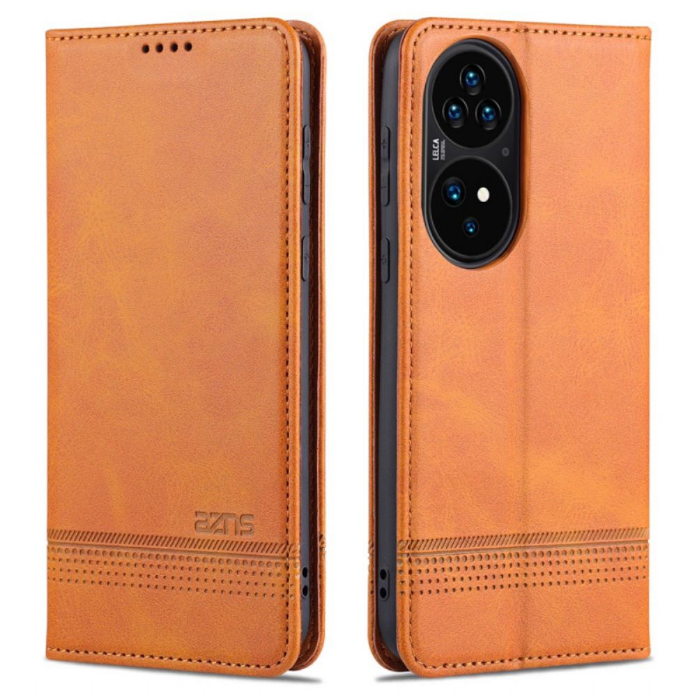 Schutzhülle Für Huawei P50 Pro Flip Case Azns-lederstil