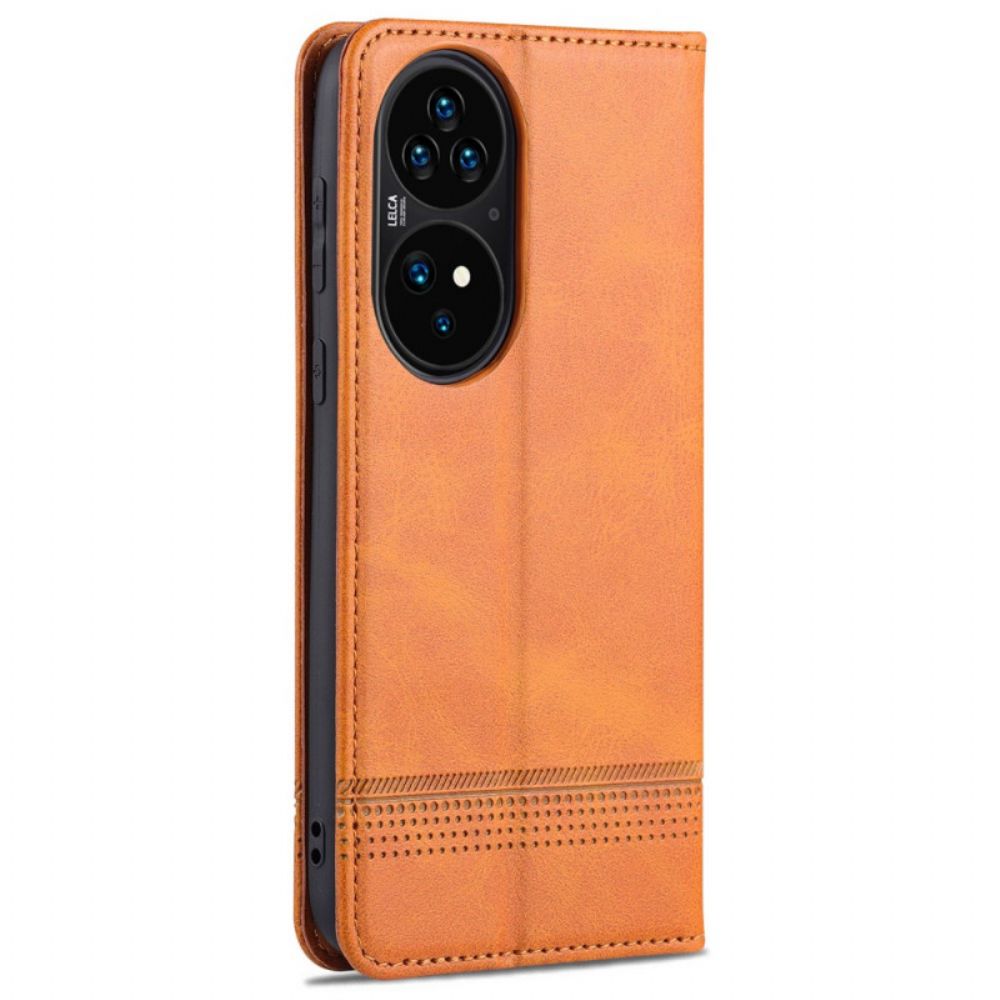 Schutzhülle Für Huawei P50 Pro Flip Case Azns-lederstil