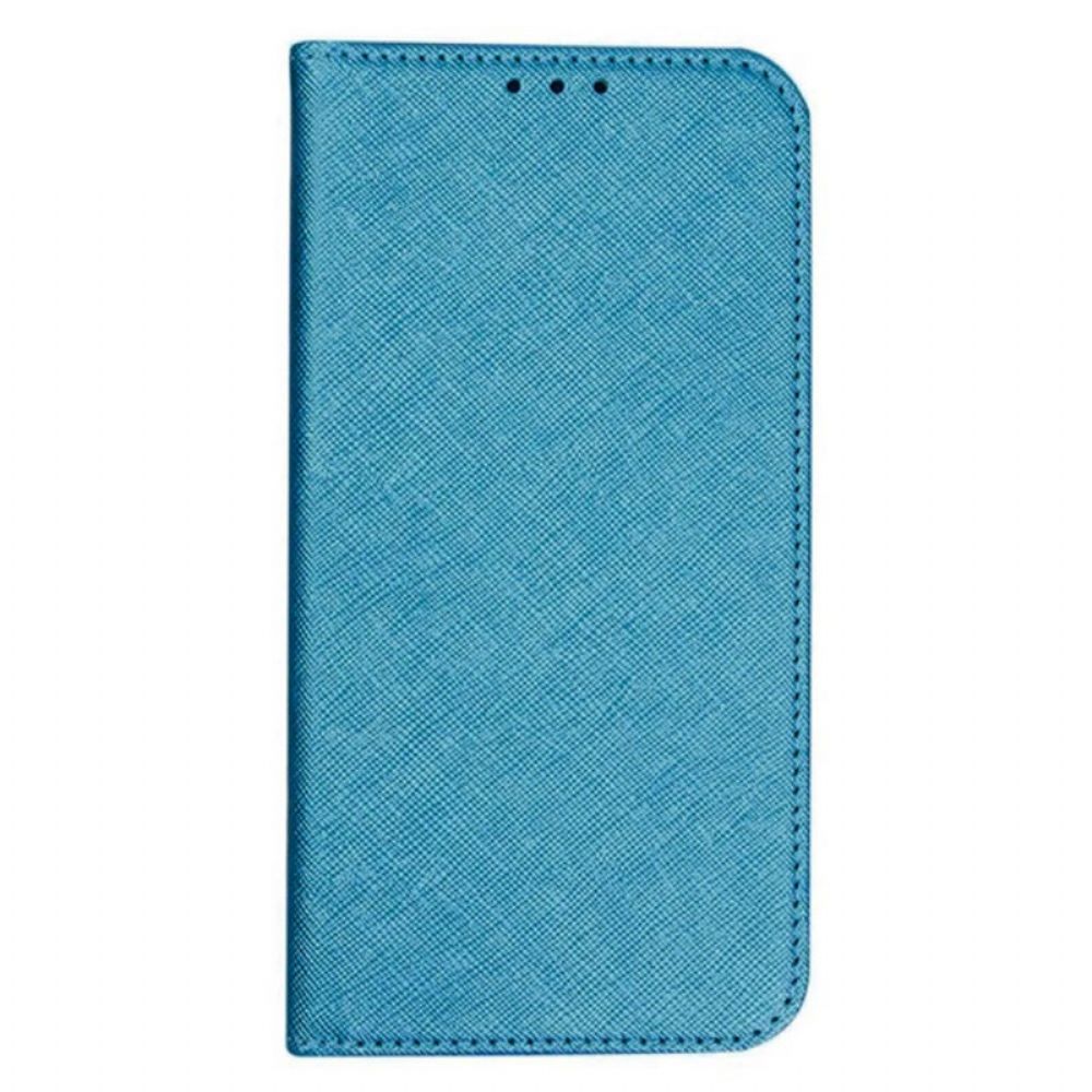 Flip Case Für Poco C61 Kreuztextur