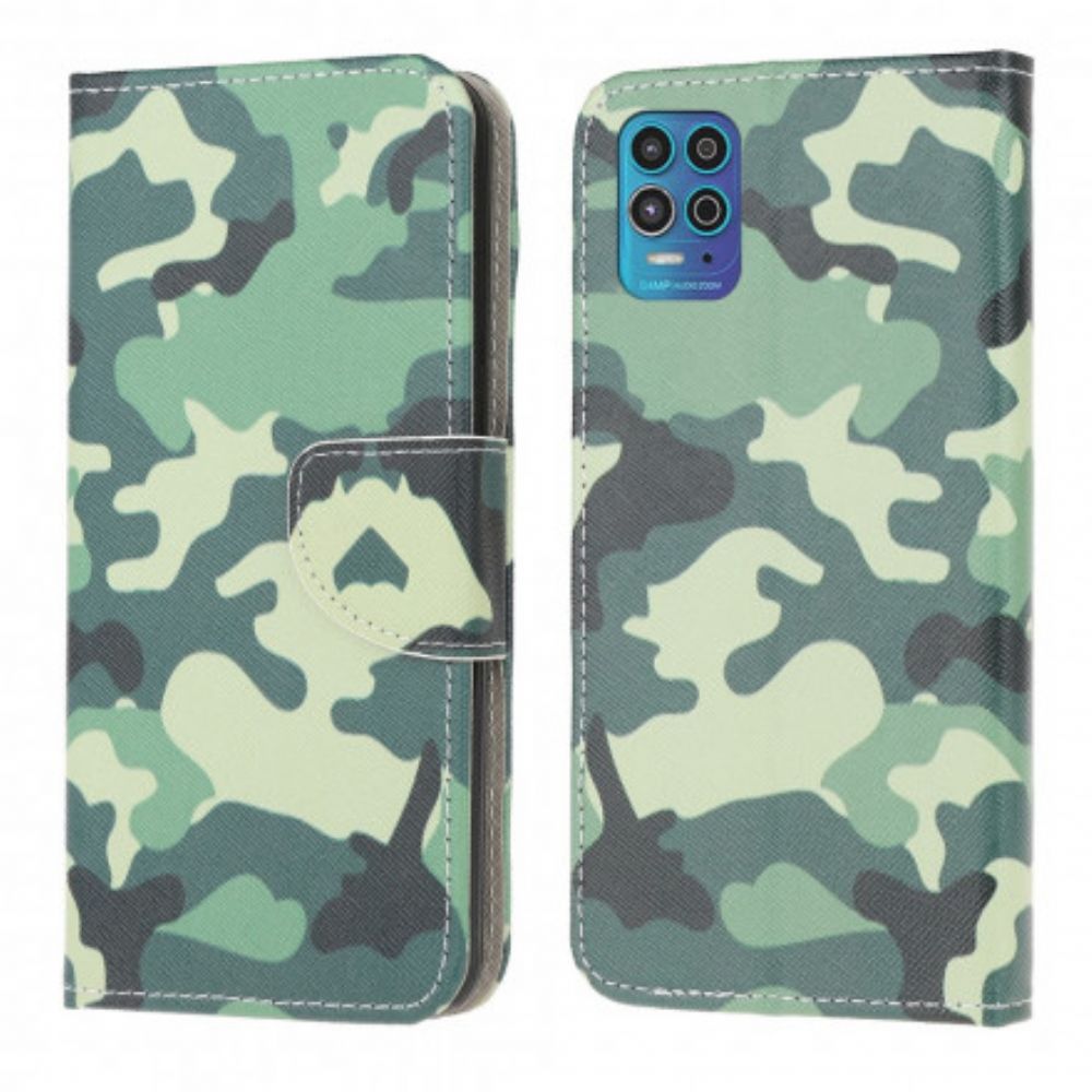 Flip Case Für Moto G100 Militärische Tarnung