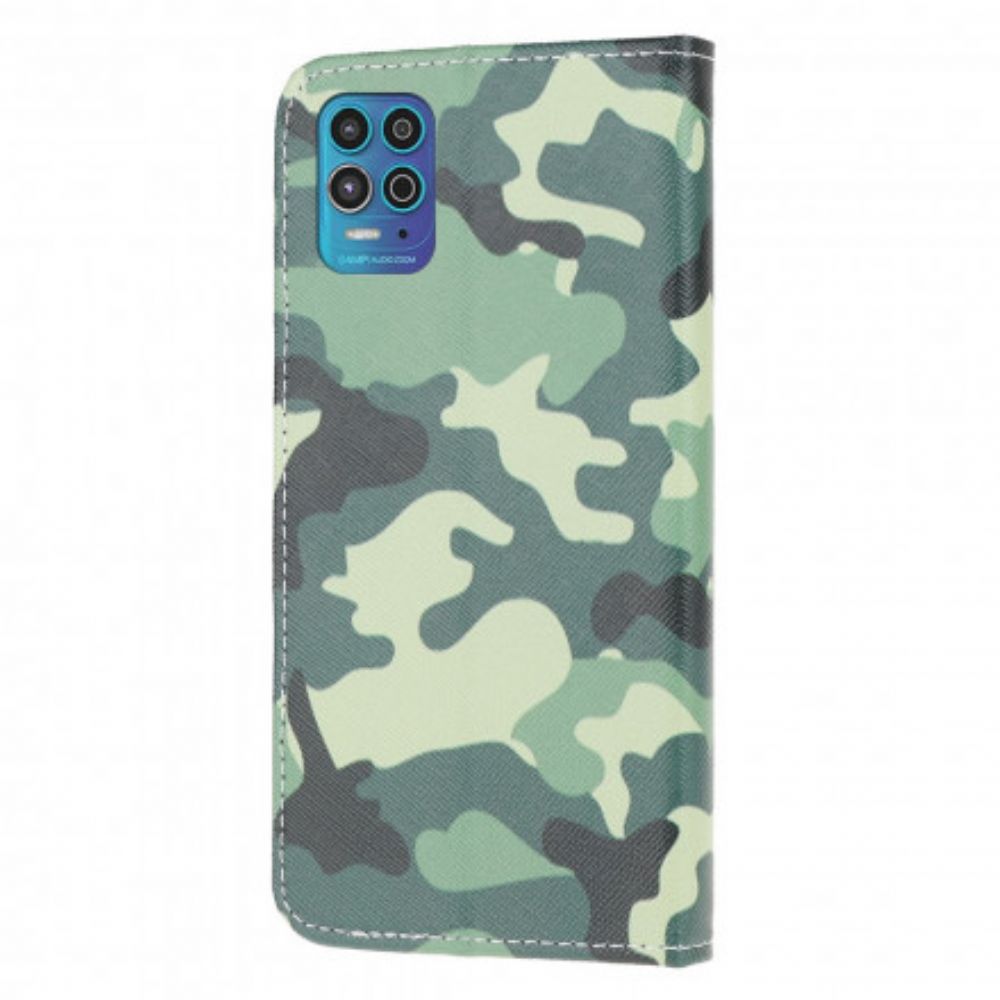 Flip Case Für Moto G100 Militärische Tarnung