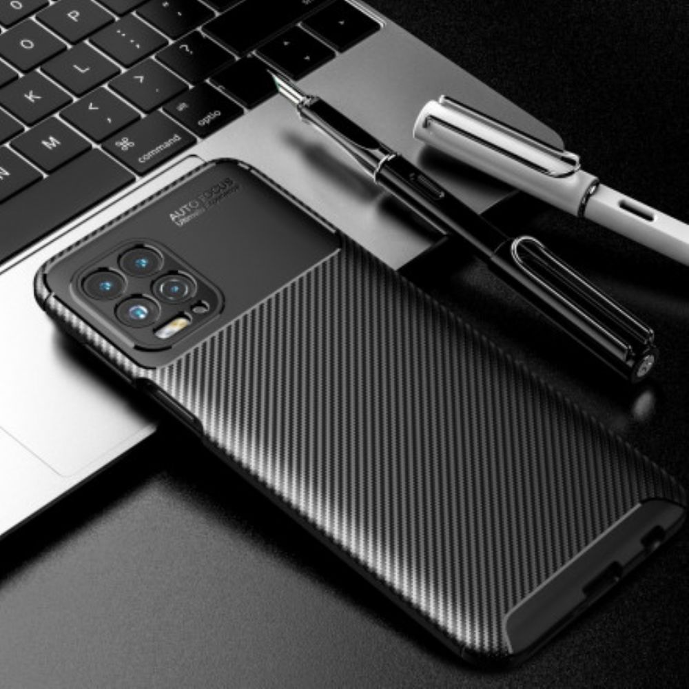 Hülle Für Moto G100 Kohlefaserstruktur Flexibel