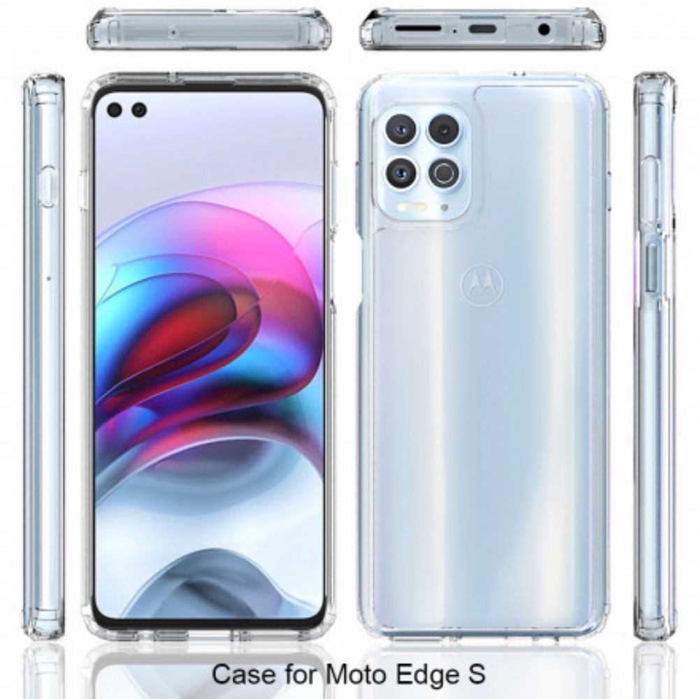 Hülle Für Moto G100 Transparente Verstärkte Ecken