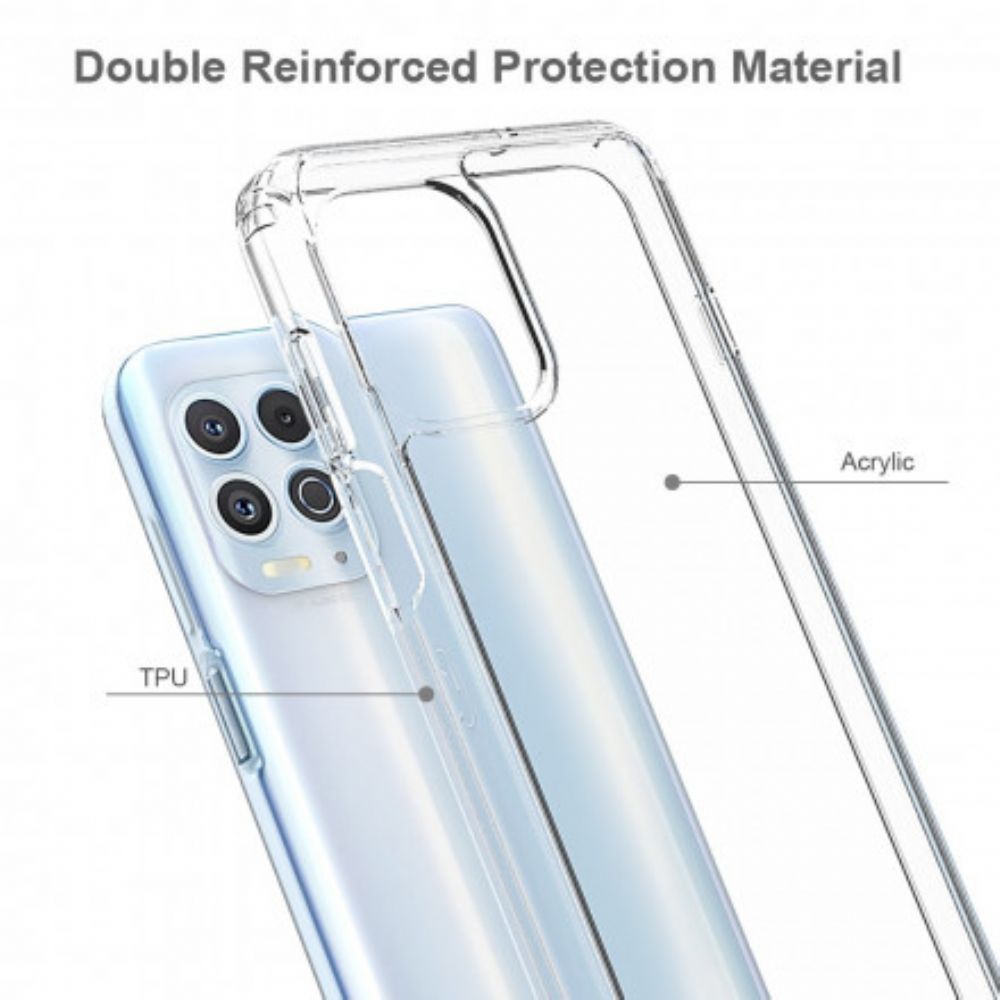 Hülle Für Moto G100 Transparente Verstärkte Ecken