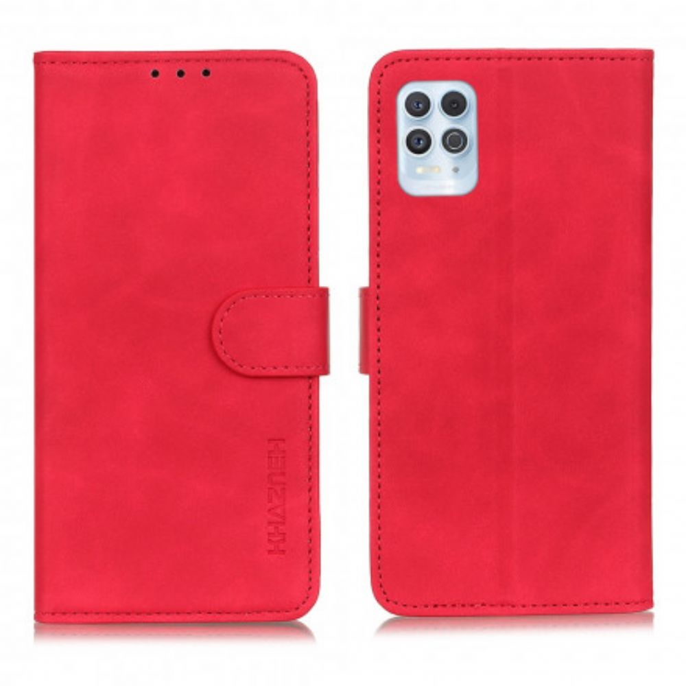 Lederhüllen Für Moto G100 Vintage Ledereffekt Khazneh