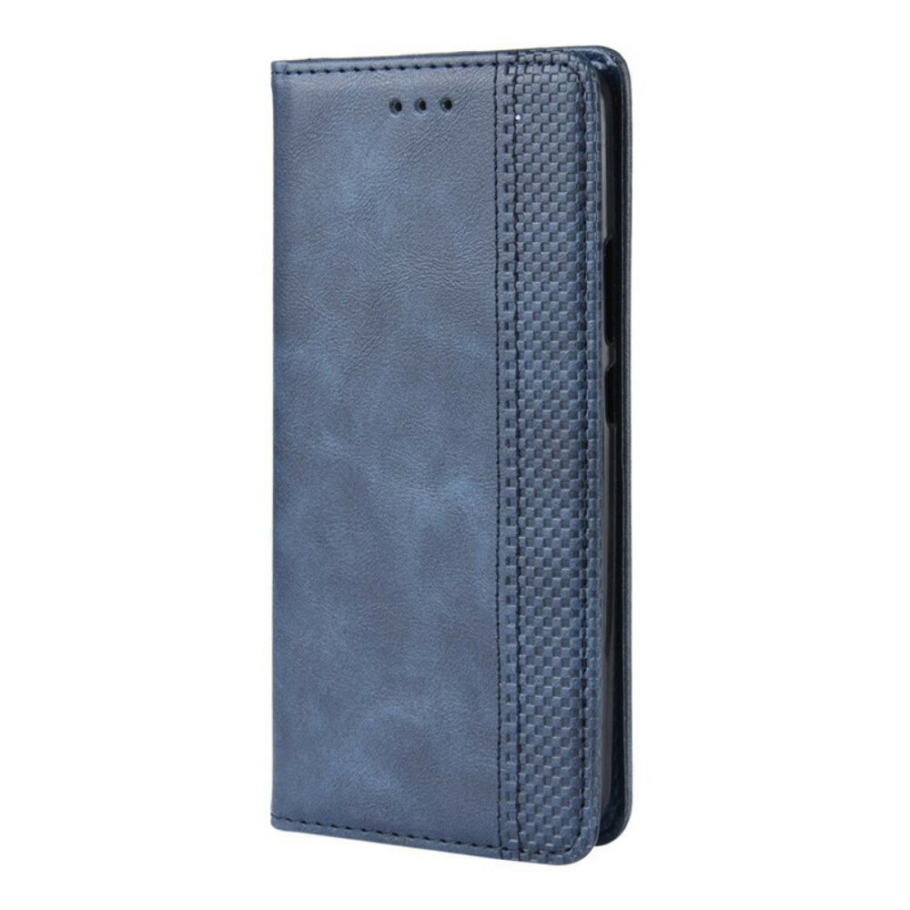 Schutzhülle Für Nokia 9 PureView Flip Case Gestylter Vintage-leder-effekt