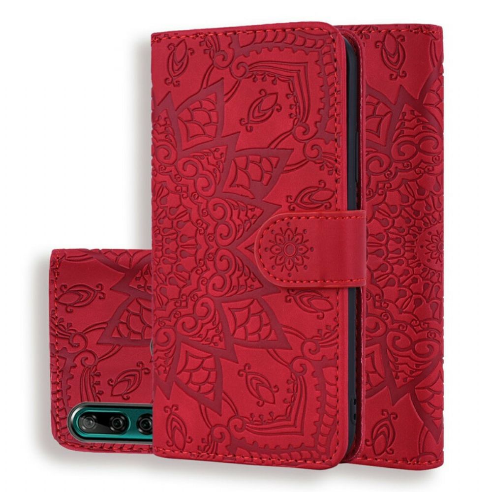Flip Case Für Huawei P Smart Z / Honor 9X Blumendruck