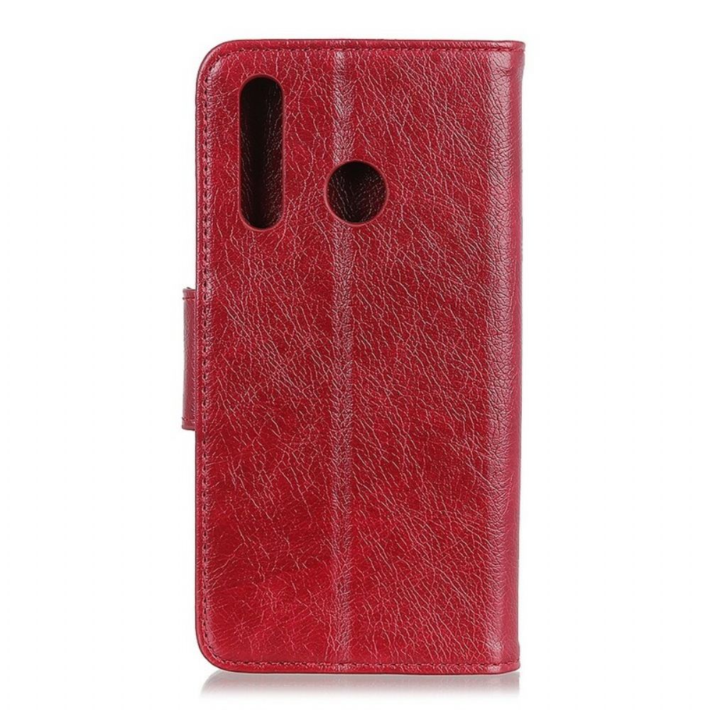 Flip Case Für Huawei P Smart Z / Honor 9X Glänzender Ledereffekt