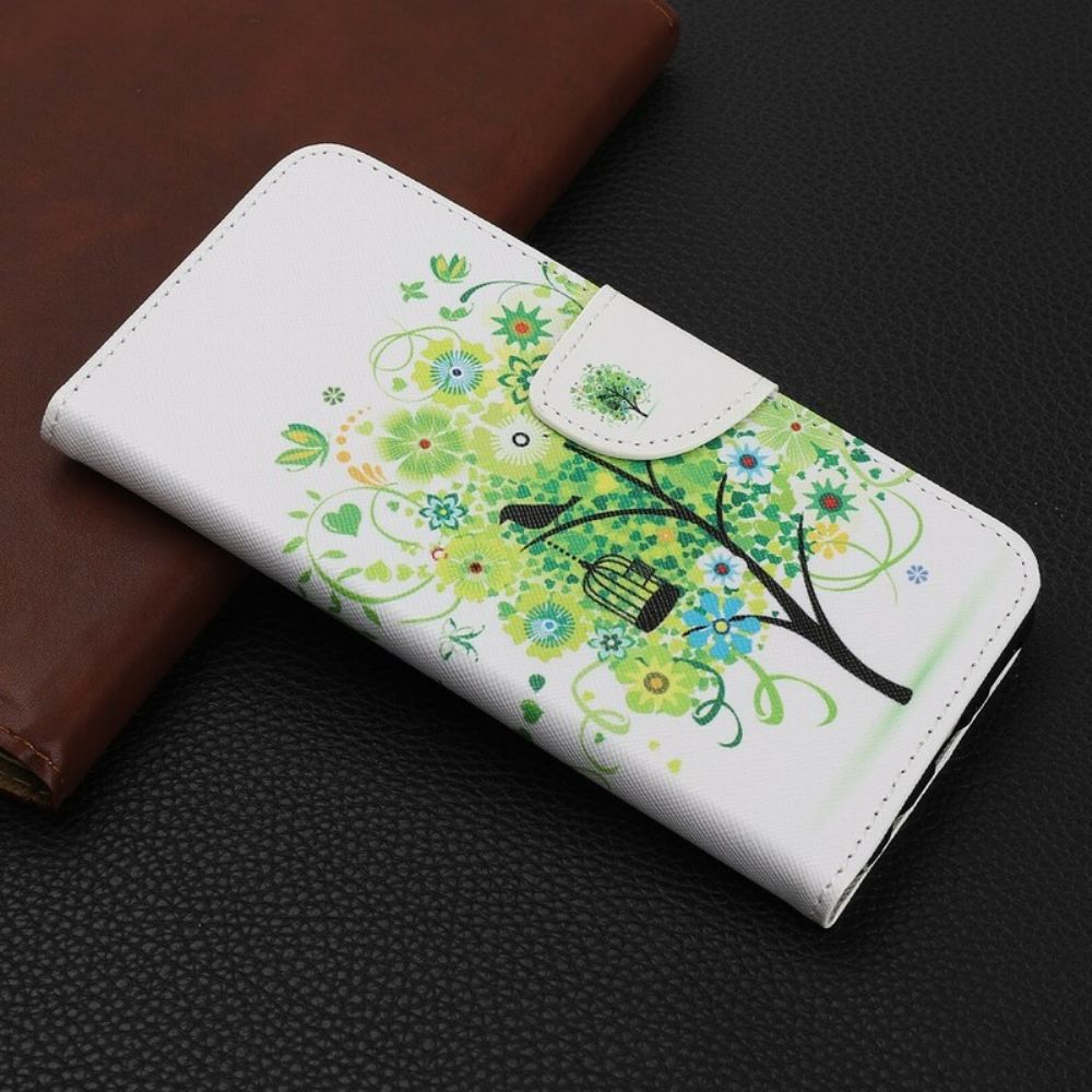 Lederhüllen Für Huawei P Smart Z / Honor 9X Grüner Baum