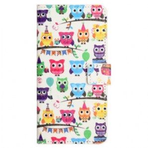 Flip Case Für Xiaomi Redmi Note 12 4G Eulenstamm