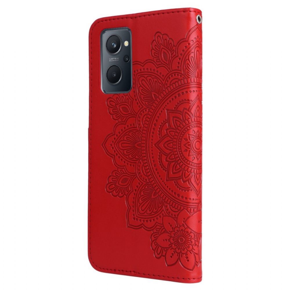 Flip Case Für Realme 9i Blumen-mandala