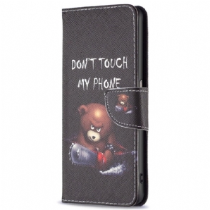 Flip Case Für Realme 9i Gefährlicher Bär
