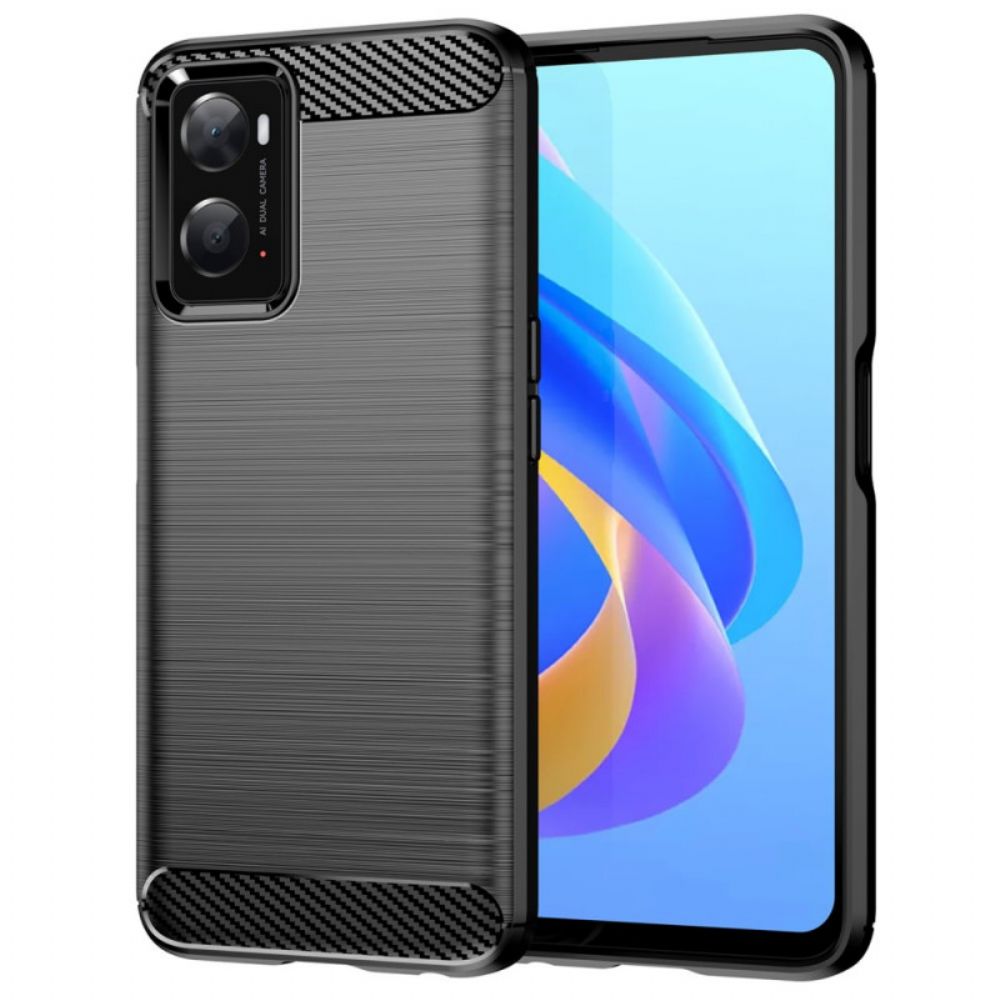 Hülle Für Realme 9i Gebürstete Kohlefaser