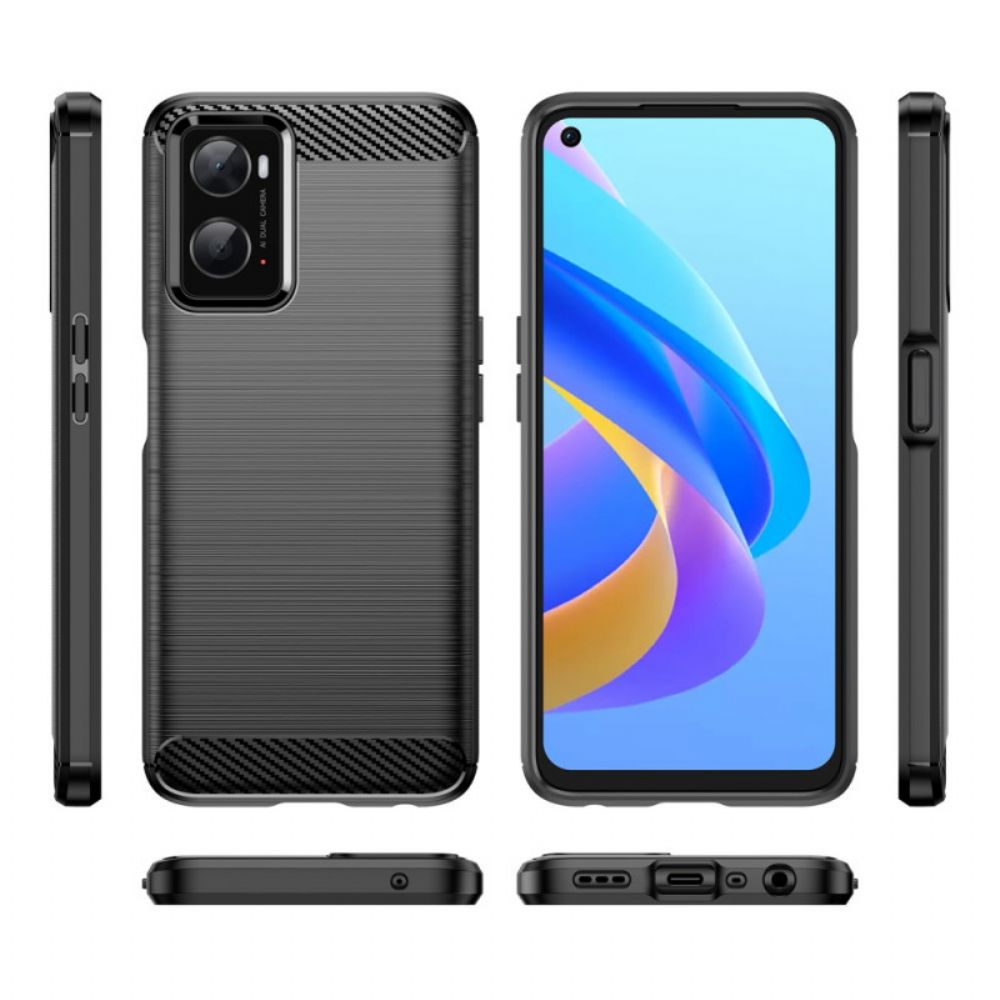 Hülle Für Realme 9i Gebürstete Kohlefaser