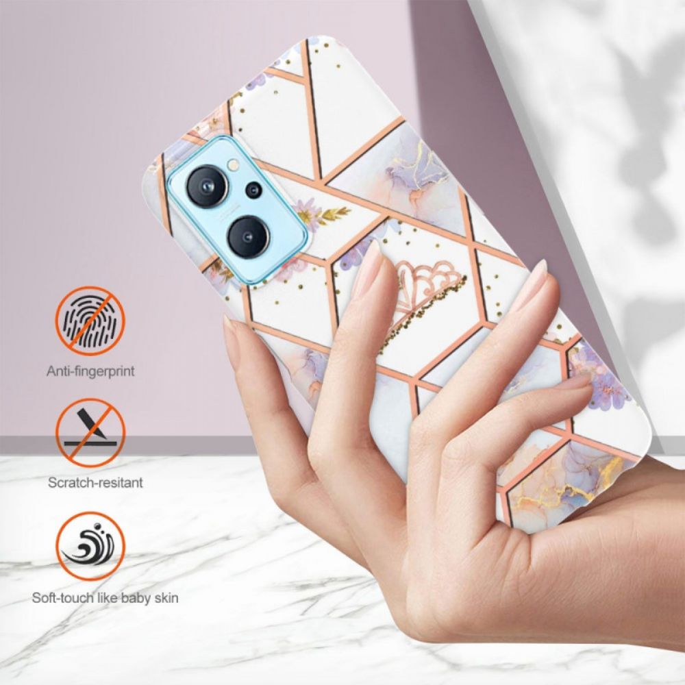 Hülle Für Realme 9i Marmorierte Krone