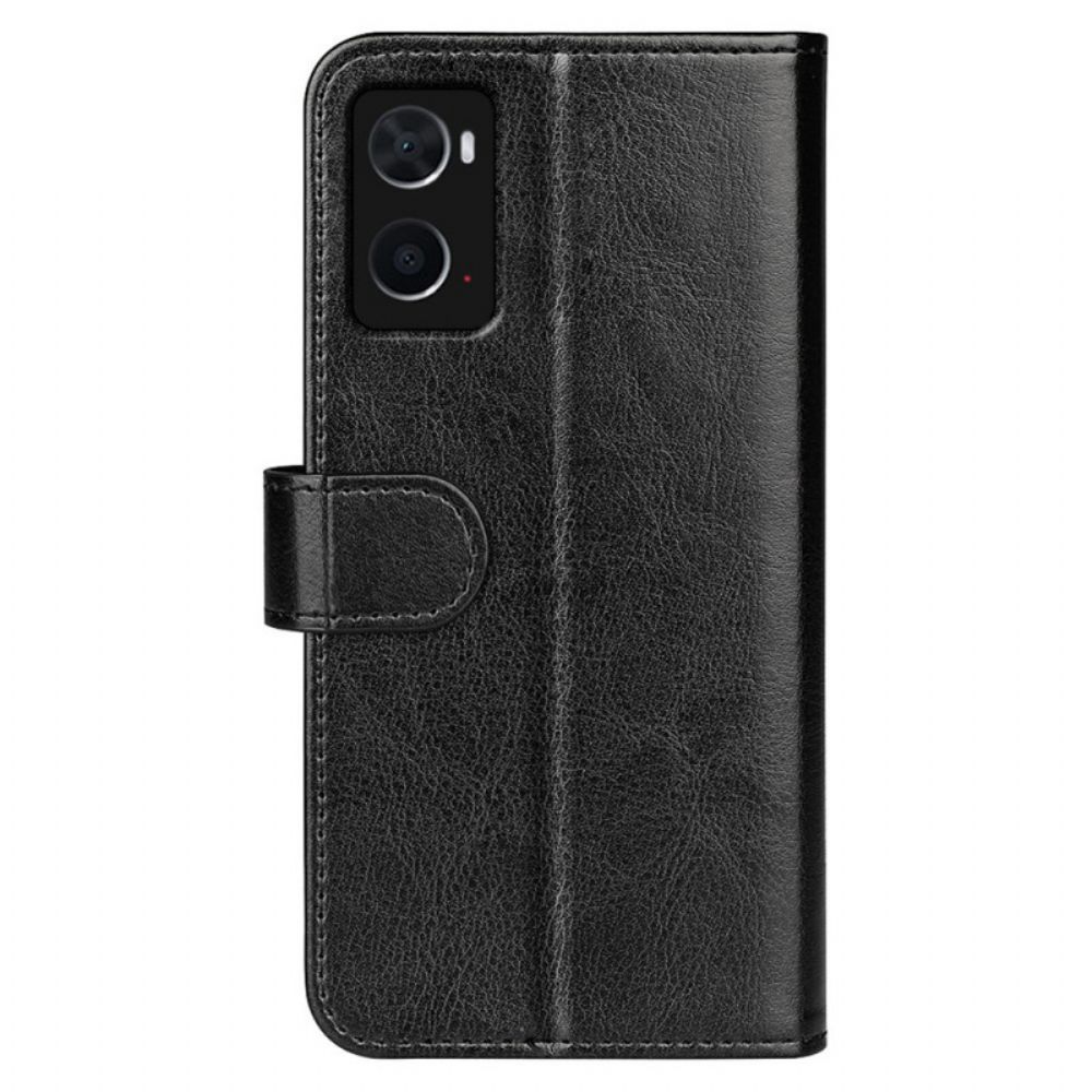 Lederhüllen Für Realme 9i Crazy Horse Textur Mit Magnetverschluss