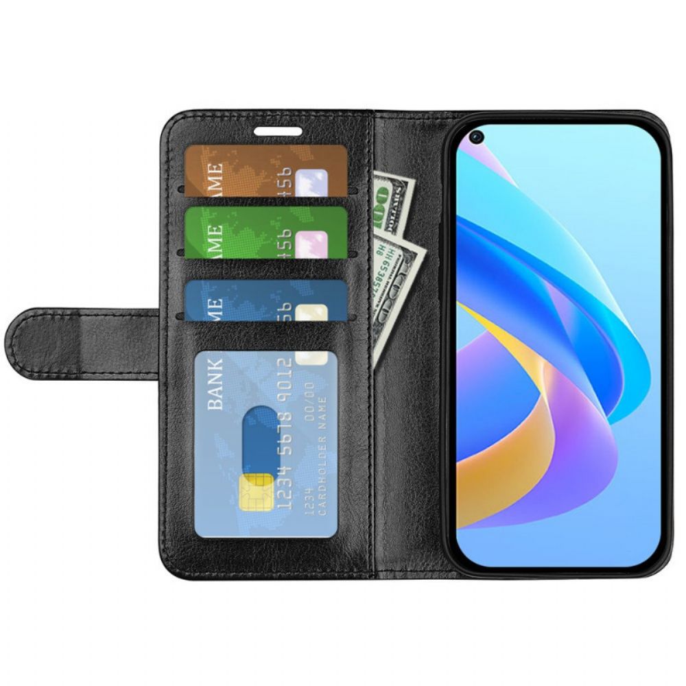 Lederhüllen Für Realme 9i Crazy Horse Textur Mit Magnetverschluss