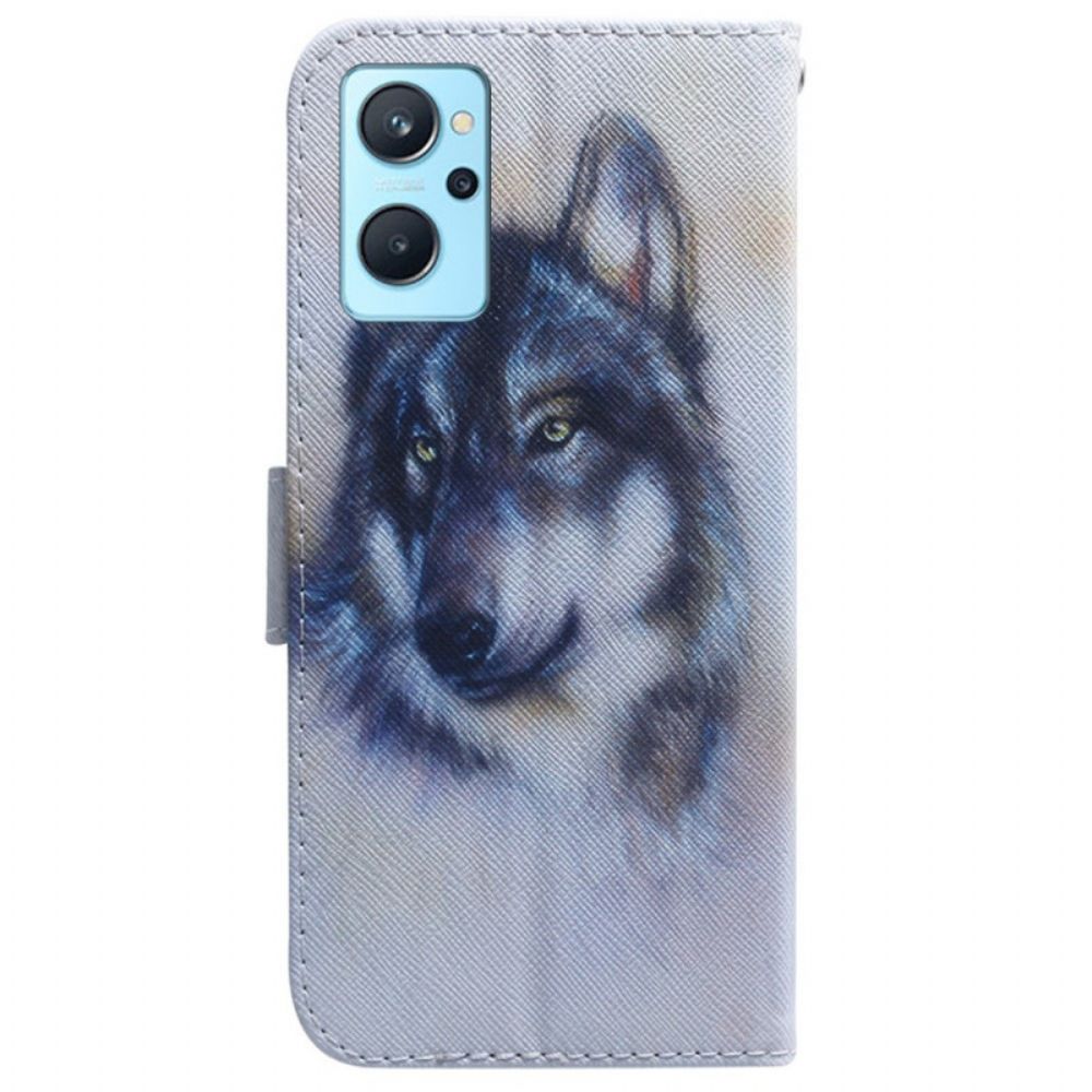 Lederhüllen Für Realme 9i Hundemalerei