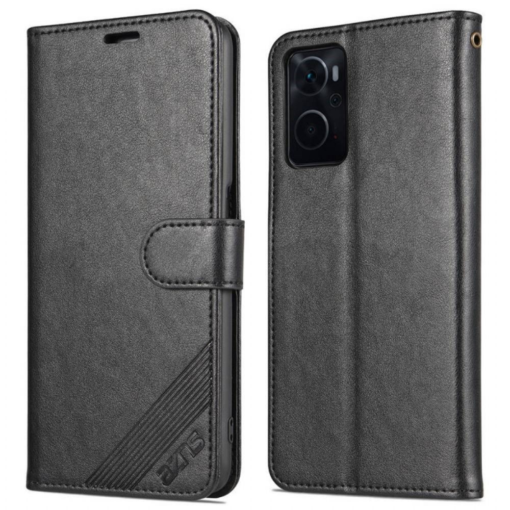Lederhüllen Für Realme 9i Leder Im Azns-stil