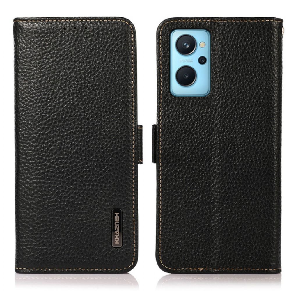 Lederhüllen Für Realme 9i Litschi-leder