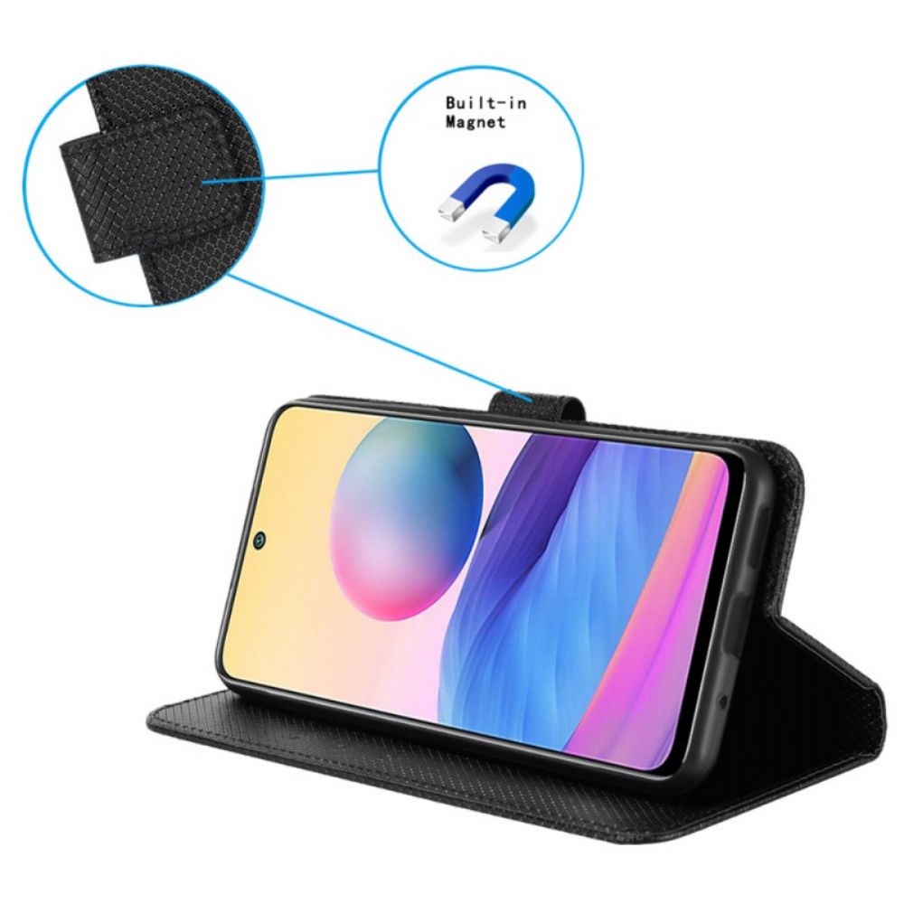 Lederhüllen Für Realme 9i Mit Kordel Texturiertes Kunstleder Mit Riemen