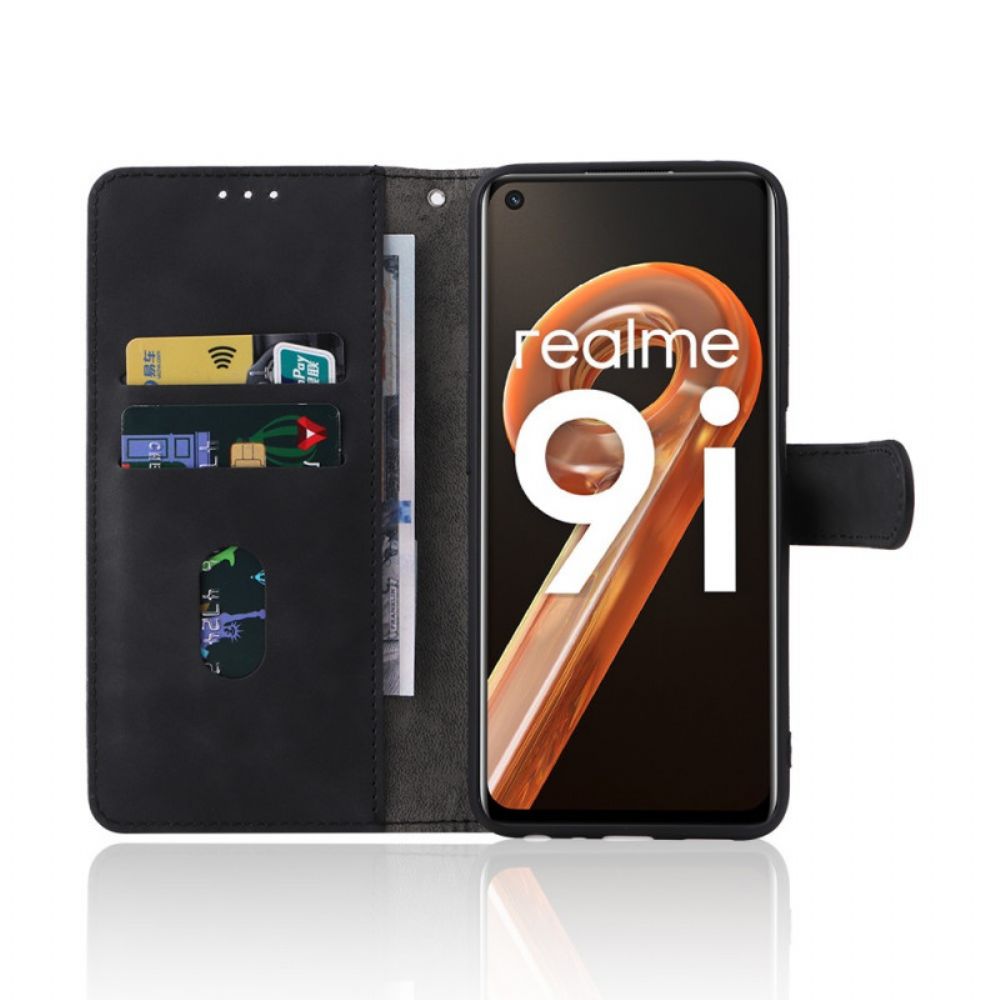 Lederhüllen Für Realme 9i Weichhaut-lanyard