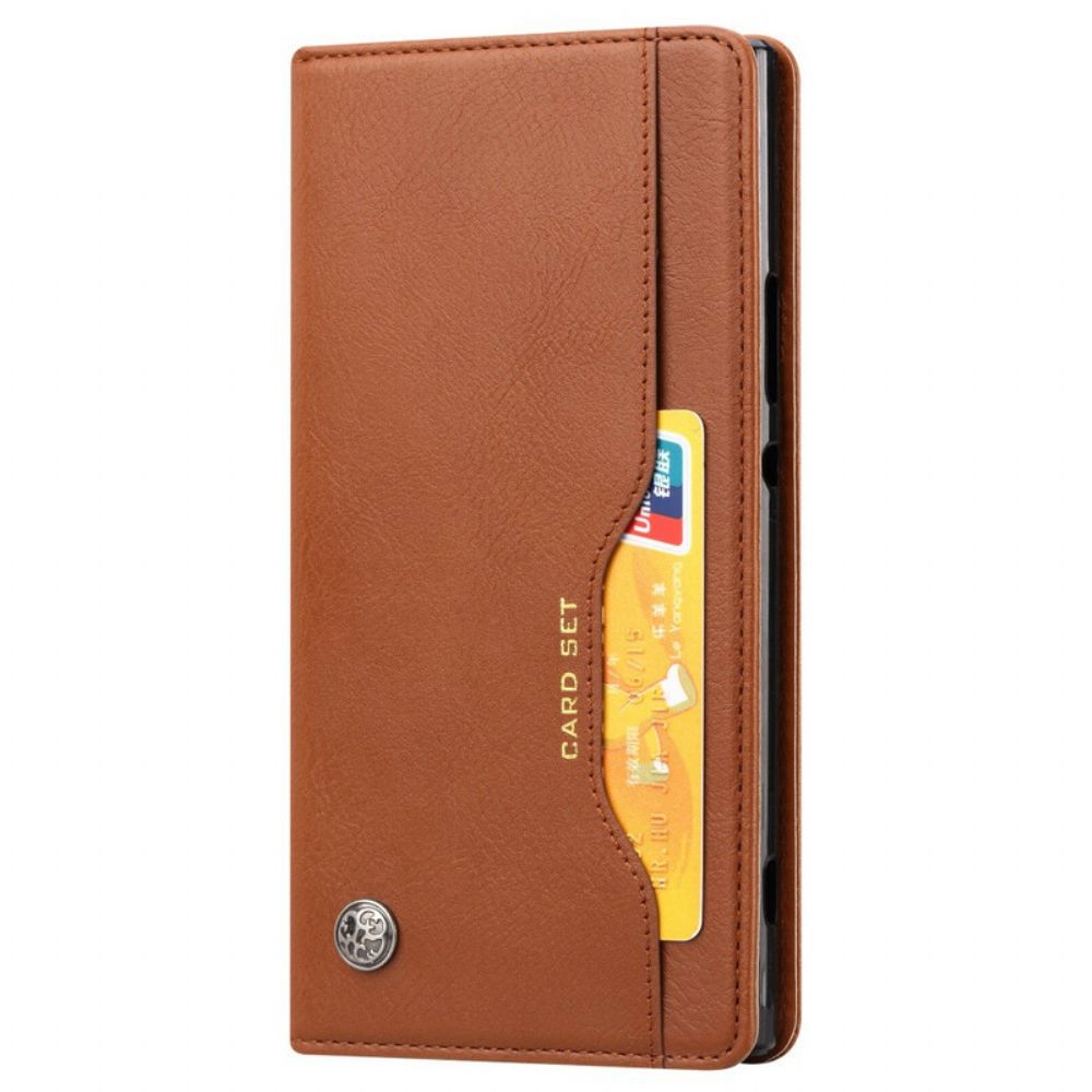 Schutzhülle Für OnePlus 7T Pro Flip Case Kartenetui Aus Kunstleder