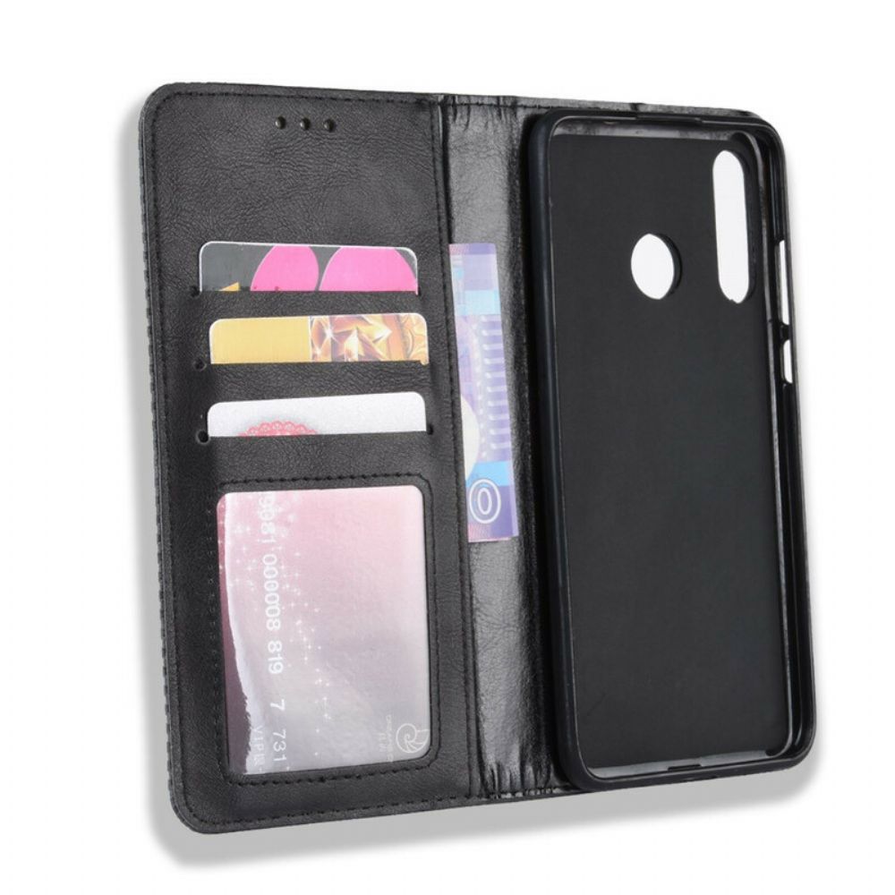 Schutzhülle Für Honor 20 Lite / 20e Flip Case Stilisiertes Vintage-leder