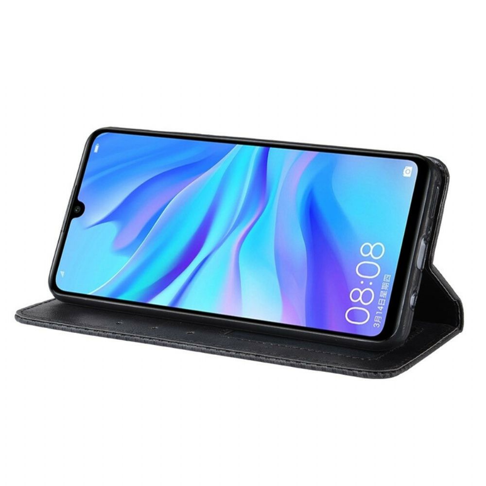 Schutzhülle Für Honor 20 Lite / 20e Flip Case Stilisiertes Vintage-leder