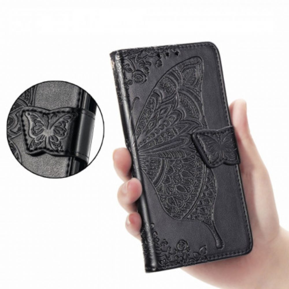 Flip Case Für Sony Xperia 1 III Halbe Schmetterlinge